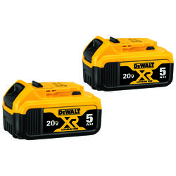 DeWALT&reg; 20V MAX* DCB205-2 Premium Battery Pack  5 Ah Lithium-Ion Battery